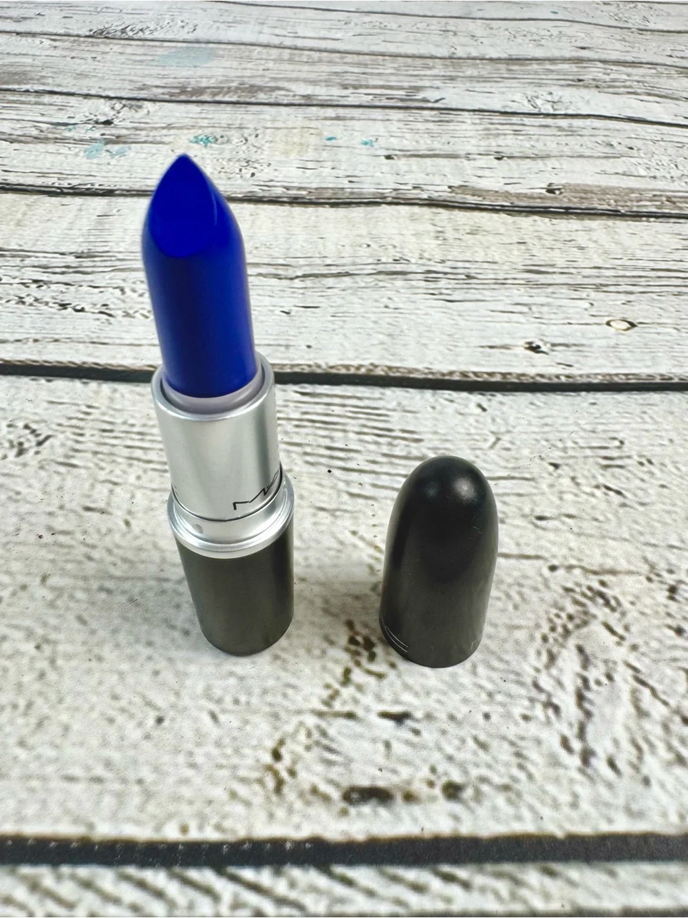 MAC Limited Edition Matte Lipstick “Midnight Troll” - Blue